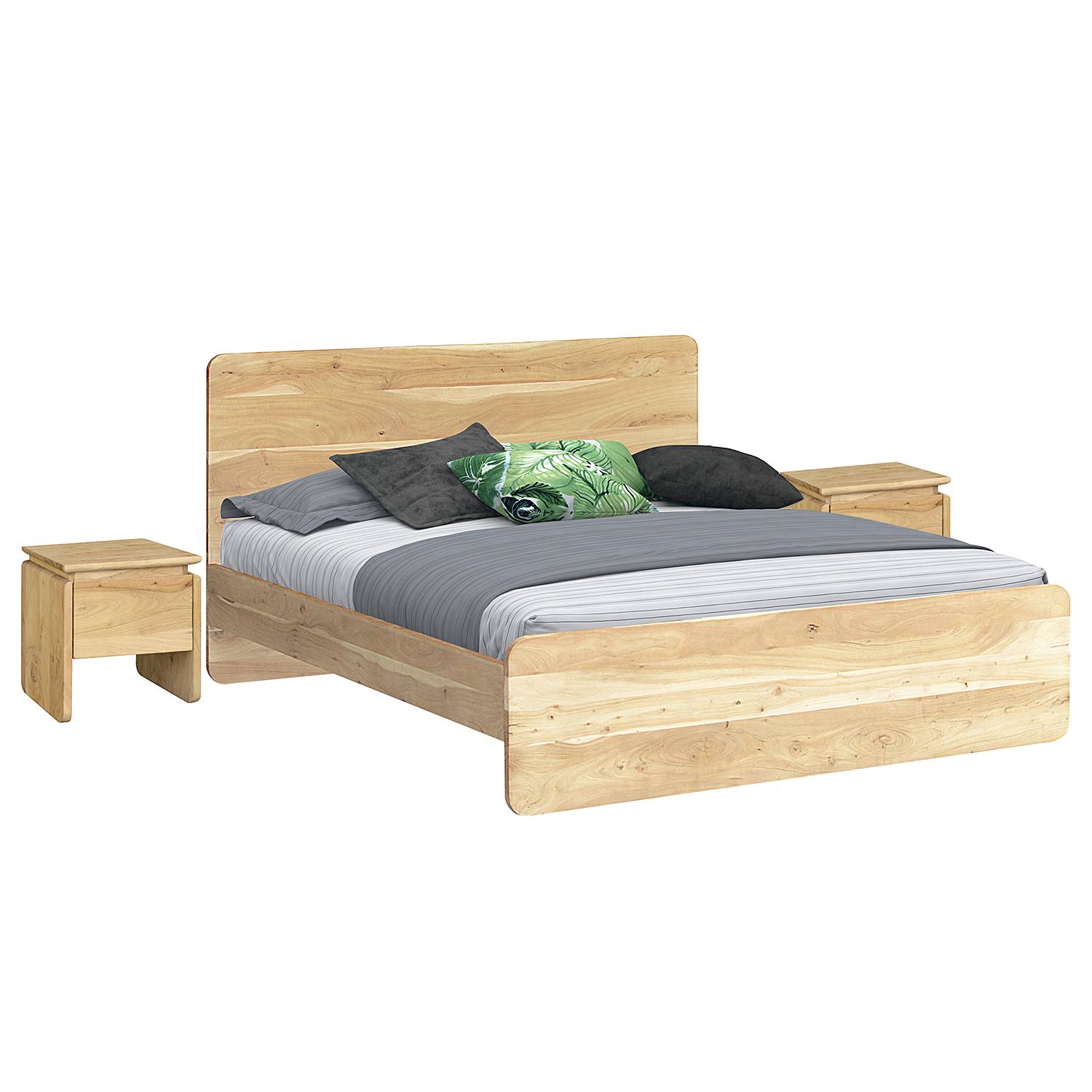 Lit et chevets MOLAY 3 éléments Je commande ! home24