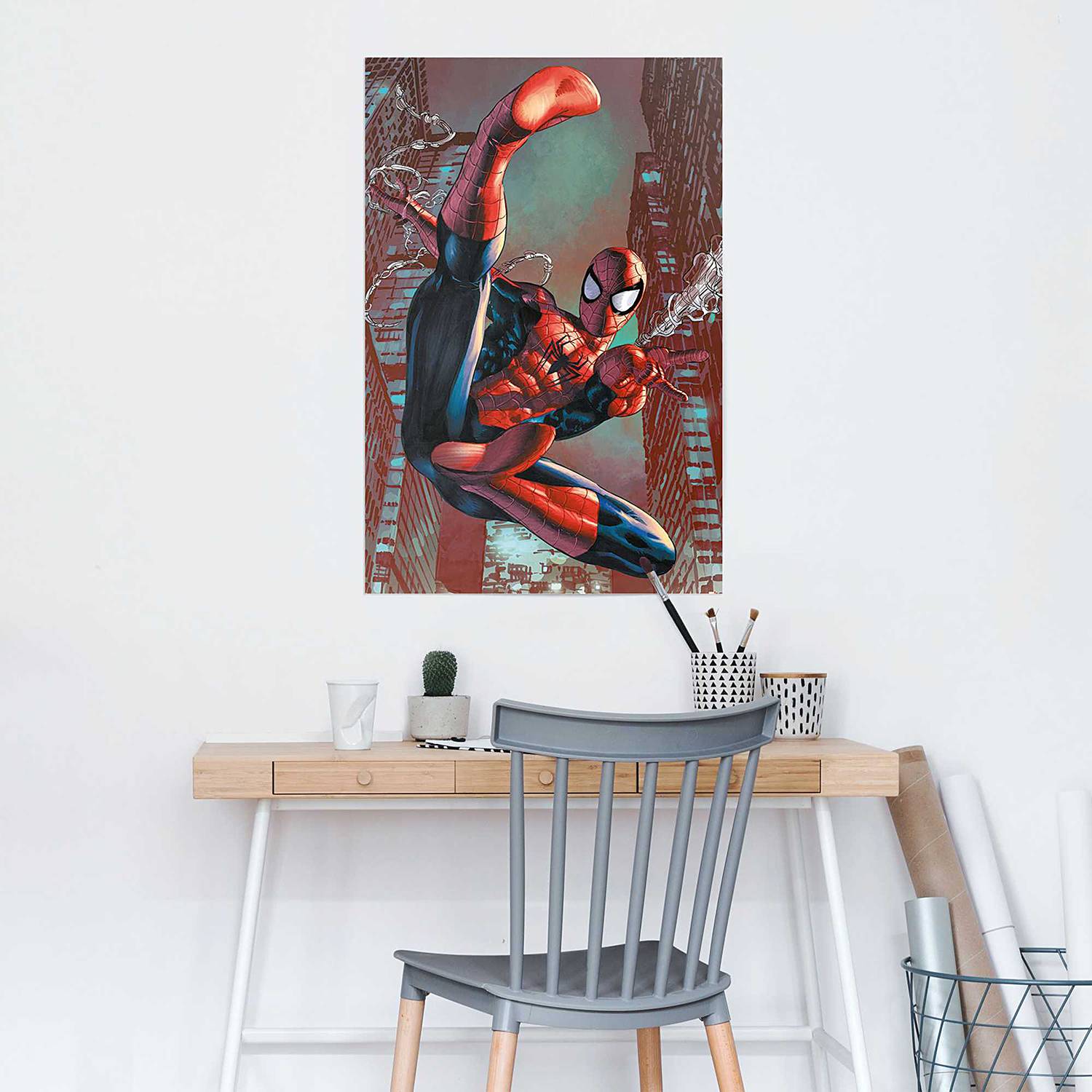 PGMZQHGF Toile Minimaliste Super Héros Affiche Vintage Toile Affiche Super Héros Affiche Enfants Chambre Décorer | 20x30cmx9 pas de cadre