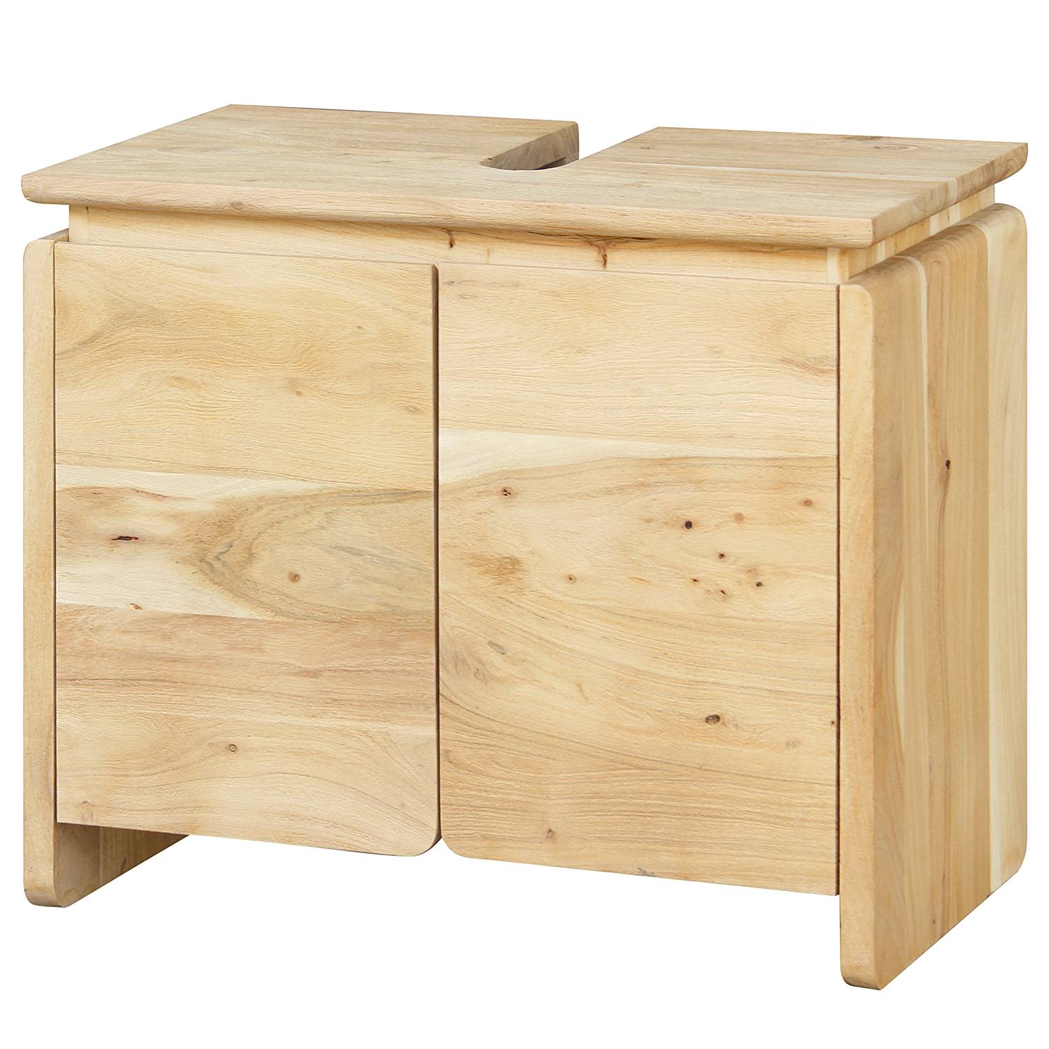 Meuble sous lavabo en bois massif MOLAY Je commande ! home24