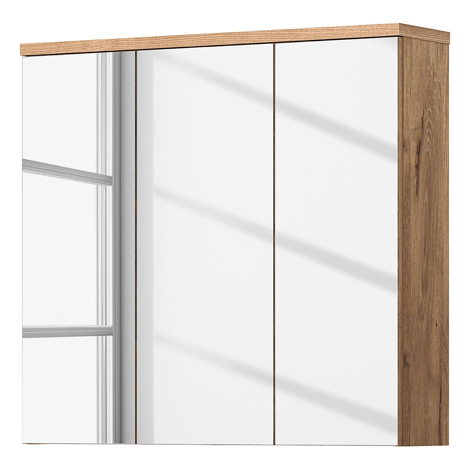 Armadietto Da Bagno Con Specchio Illuminato A LED, 76,2x86,2 Cm, Luci Regolabili 3 Colori, Anti-Appannamento, 2 Prese E 2 Porte USB, Alluminio