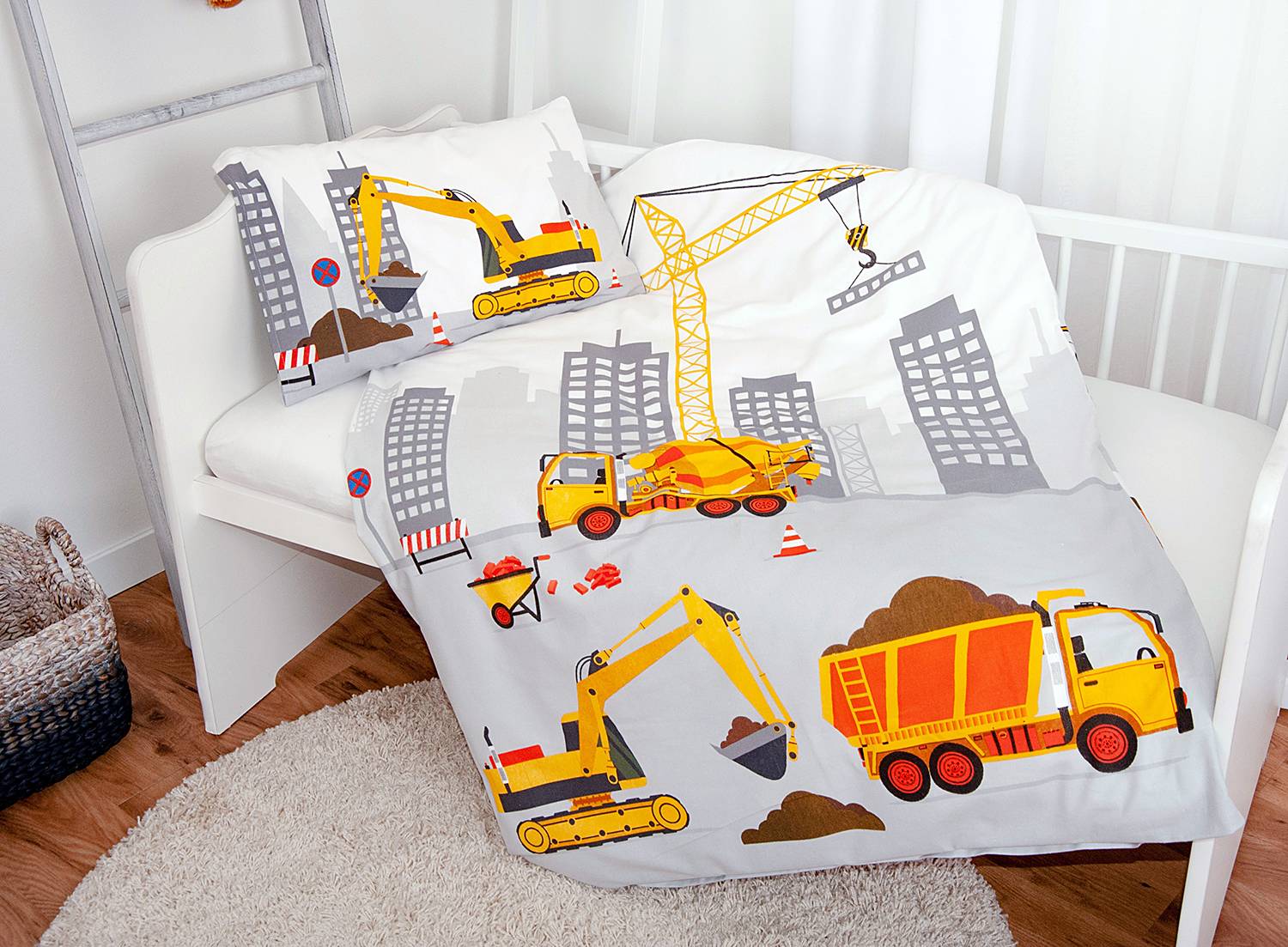 Kinderkamer Beddengoed Set Herding Beddengoedset Bouwplaats - Meerkleurig - 135x200 Cm - 100% Katoen Renforcé Dekbed Harry Potter
