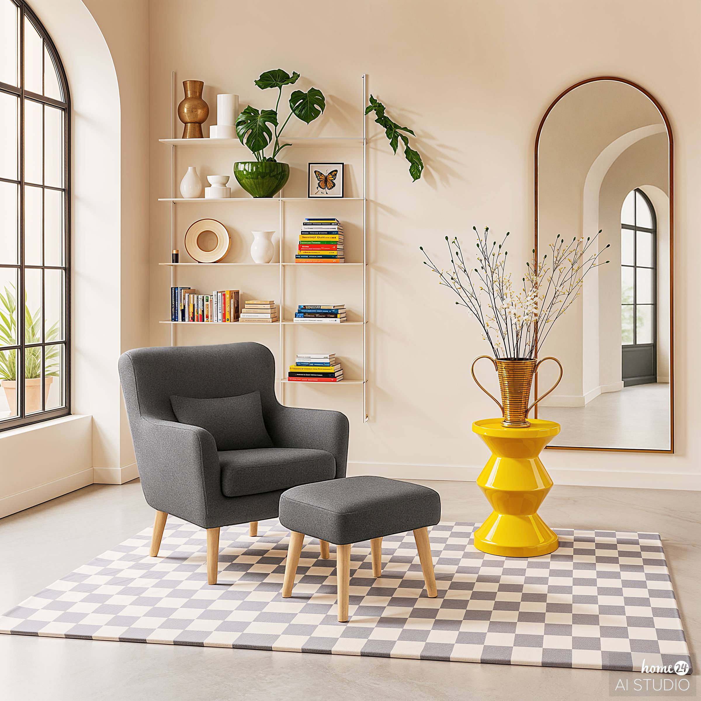 Sessel RIBOLT mit Hocker kaufen