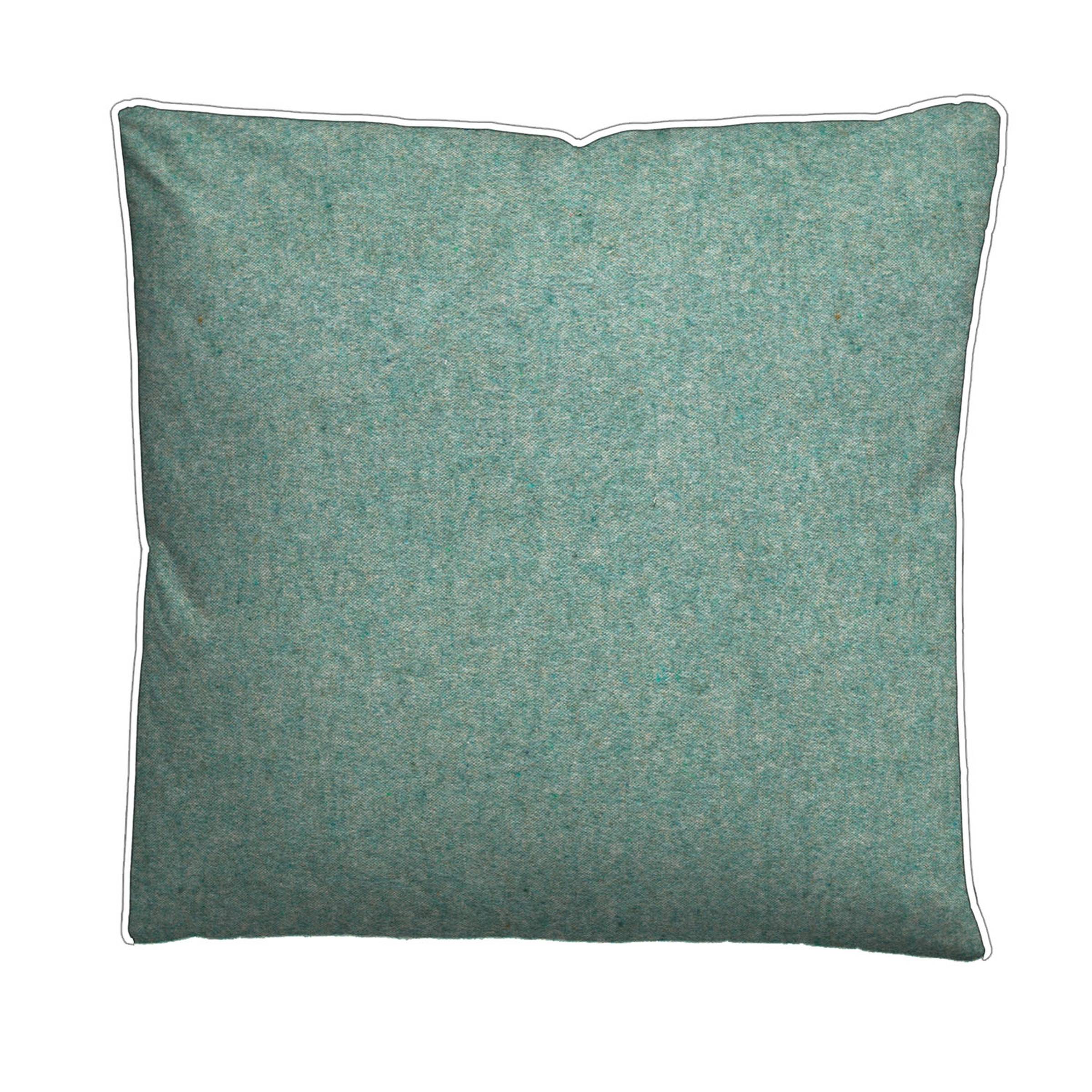 Biancheria Da Letto In Flanella 135x200 Cm – 100% Cotone, Verde Menta A Righe Con Federa 80x80 Cm