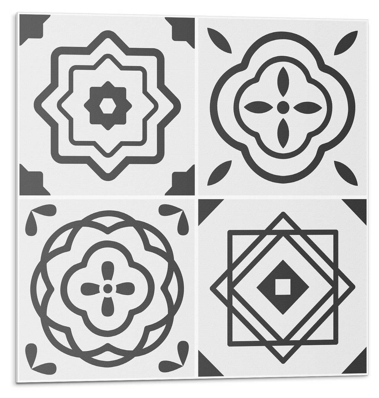 Fliesen Quadrat Geo Raster 4er Set kaufen | home24