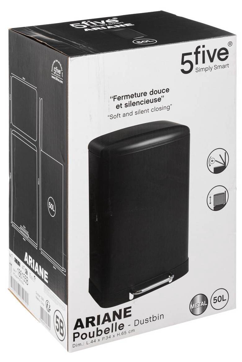 5 five simply smart - Mülleimer mit bambusdeckel 30l
