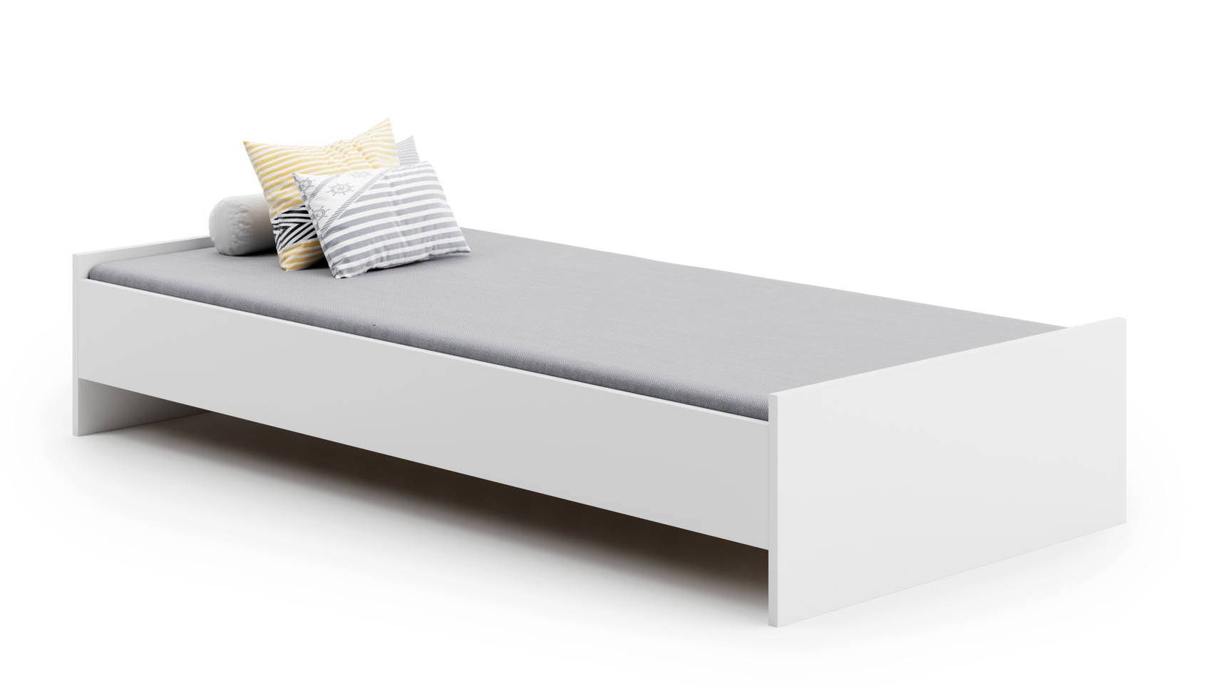 Polsterbett 120x200 Cm Mit Kopfteil - Modernes Einzelbett Für Jugendzimmer & Gäste