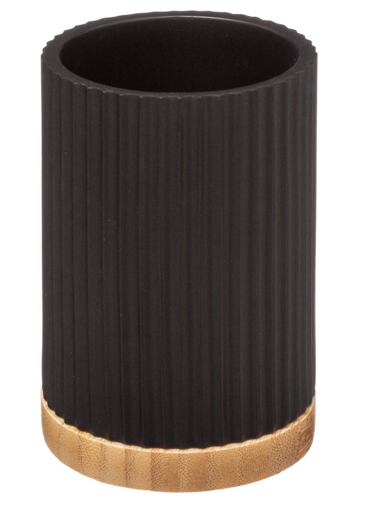 5five Zahnbürstendose Tribecart Schwarz - Stylischer Becherhalter Fürs Bad