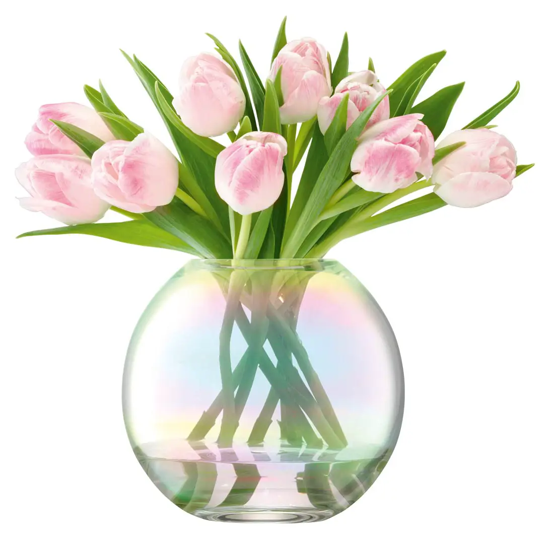 Pearl Vase medium, perlmuttfarben