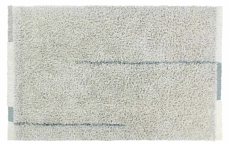 Langflorteppich aus blau 200x300cm Wolle