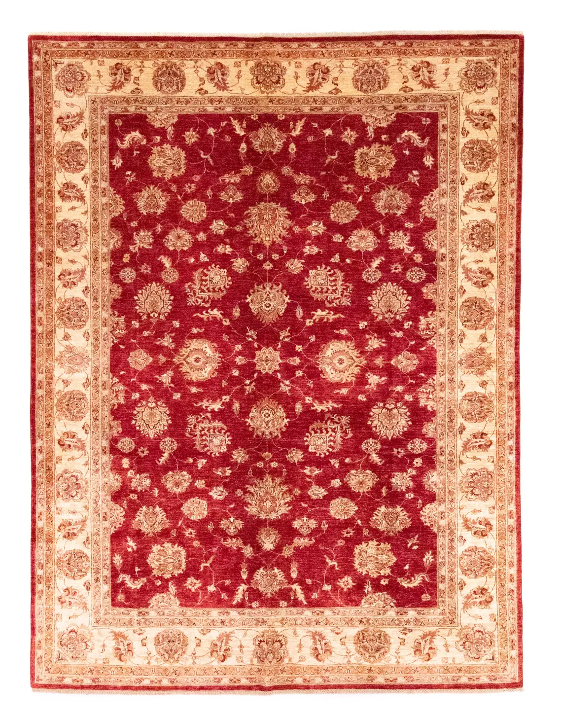 Ziegler Teppich - 342 x 252 cm - rot | Kurzflorteppiche