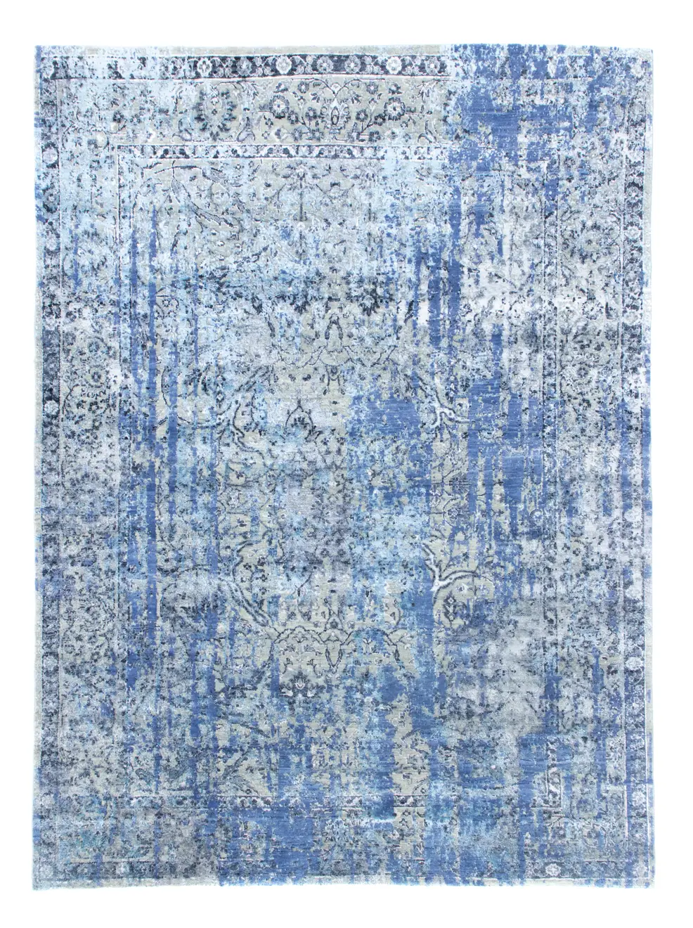 Designer Teppich - 302 cm x - 235 blau