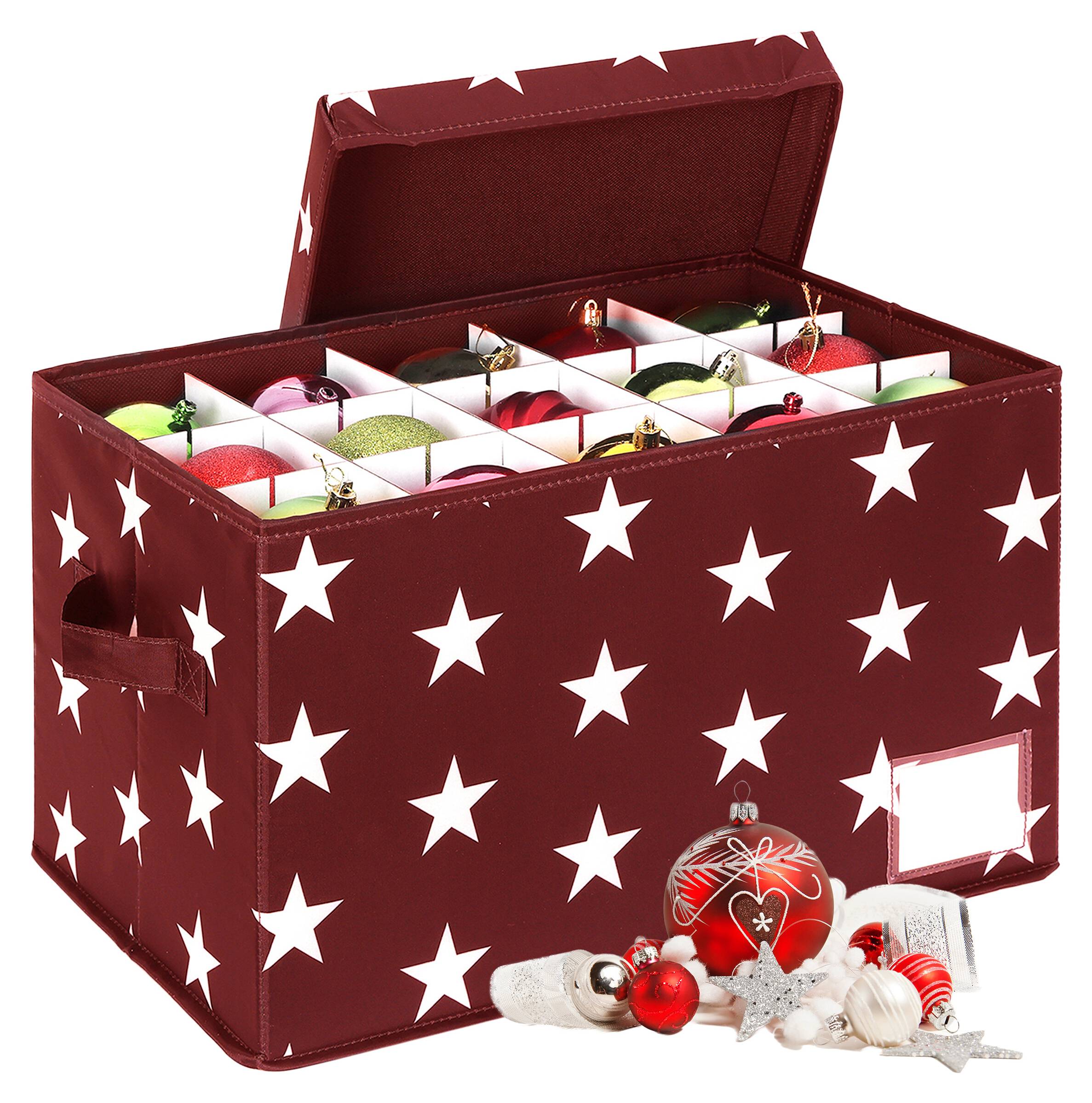 Aufbewahrungsbox Für Z.B Weihnachtskugeln Rot 30 Fächer Online Kaufen