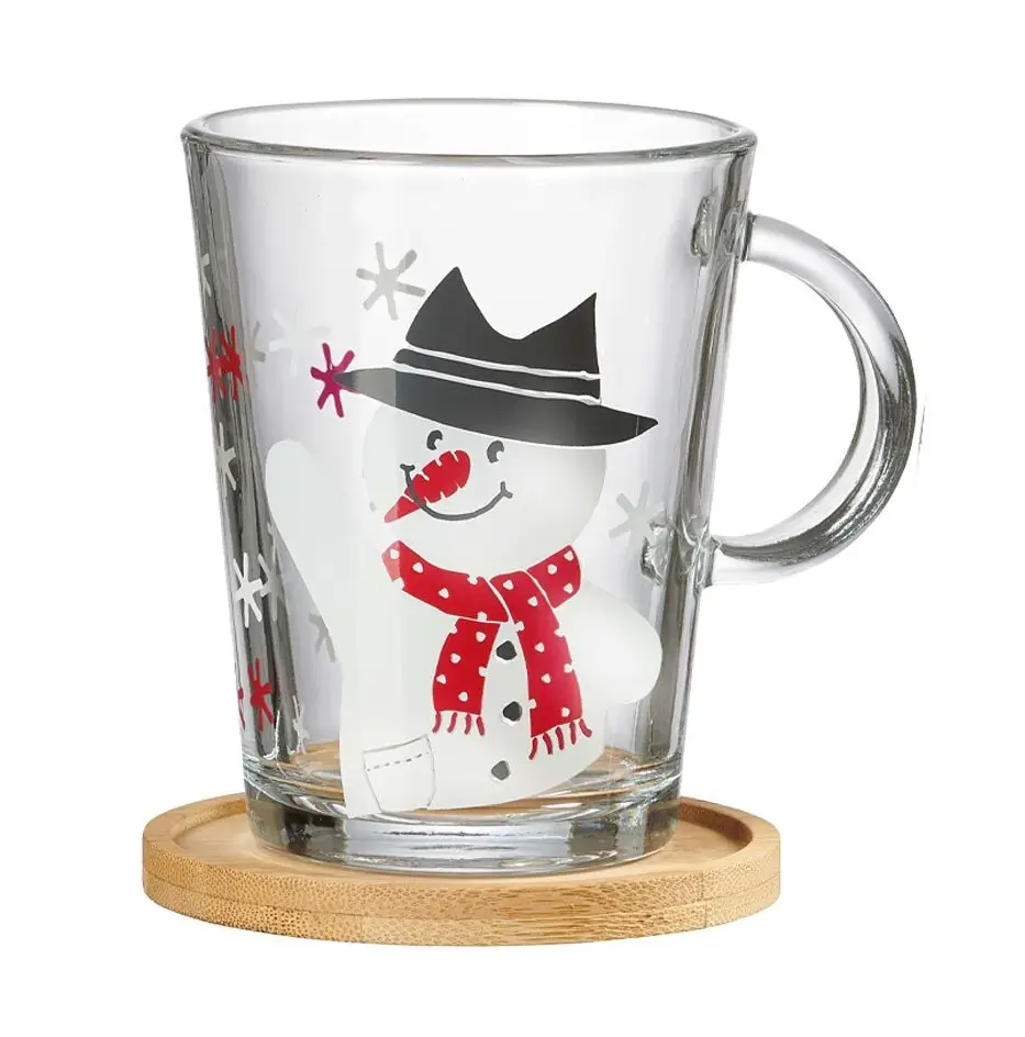 Teeglas mit Untersetzer Hat Frosty