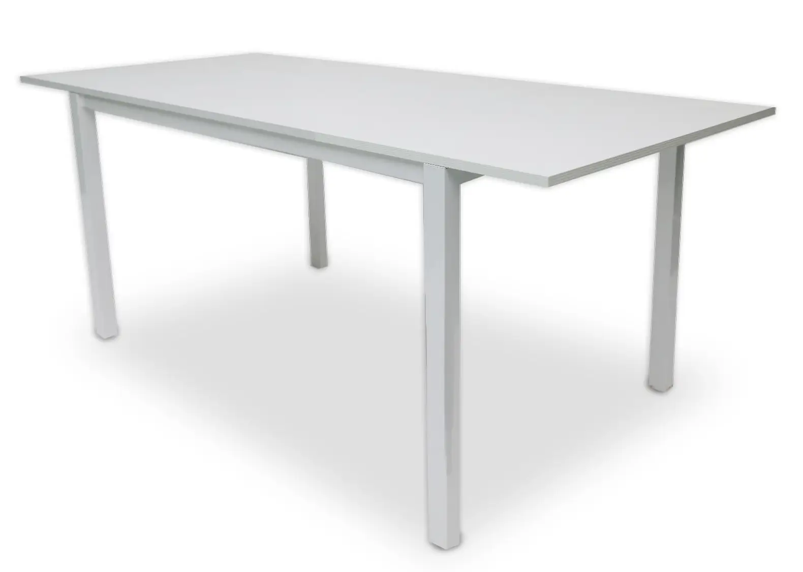 Ausziehbarer Tisch aus lackiertem Metall