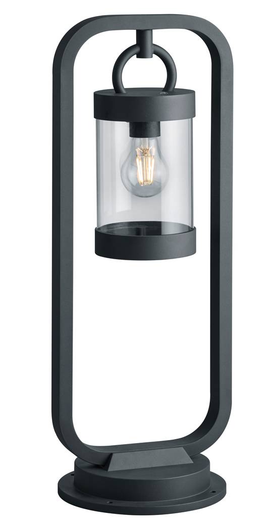 Große Laterne, Stalllaterne Anthrazit Stabil, H:100cm, Windlicht