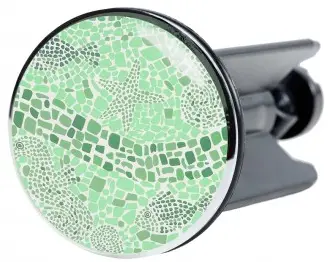 Waschbeckenstöpsel World Green Mosaic