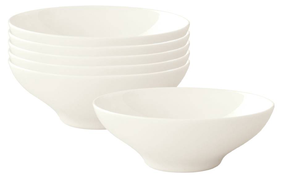 1a-Handelsagentur Set Di 4 Ciotole A Stella In Ceramica Bianca - Ideali Per Salse E Snack