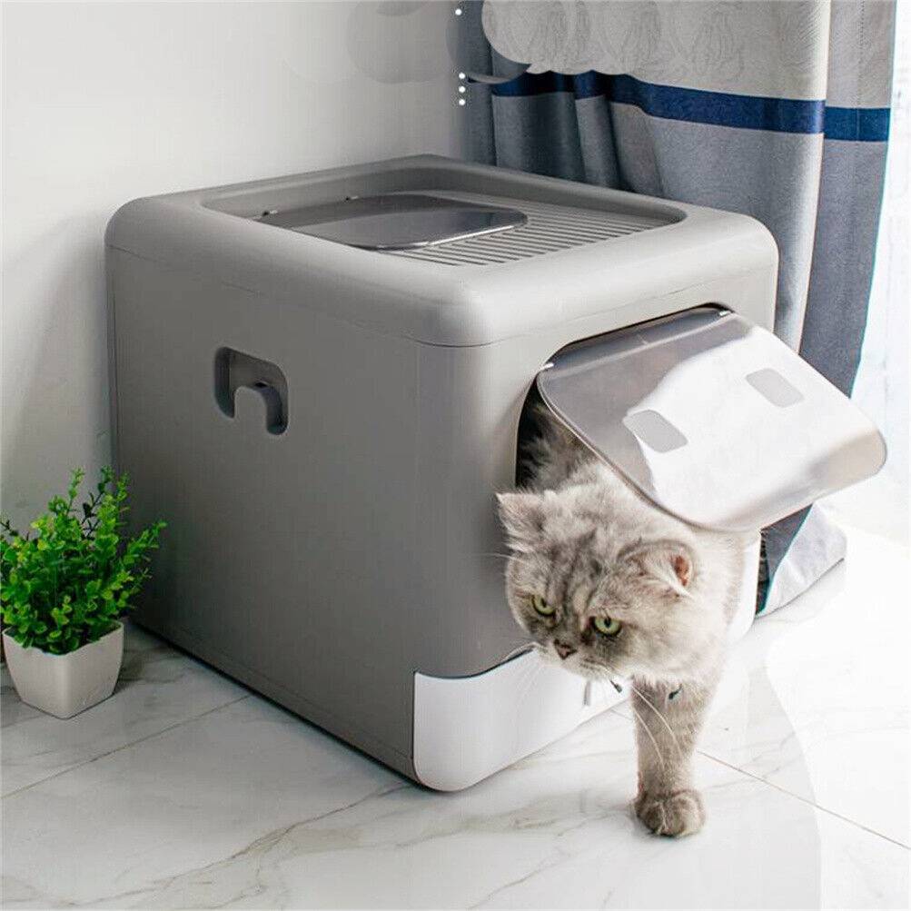 Adena Katzentoilette Schale 37cm - Creme Farbige Plastikschale Für Katzen
