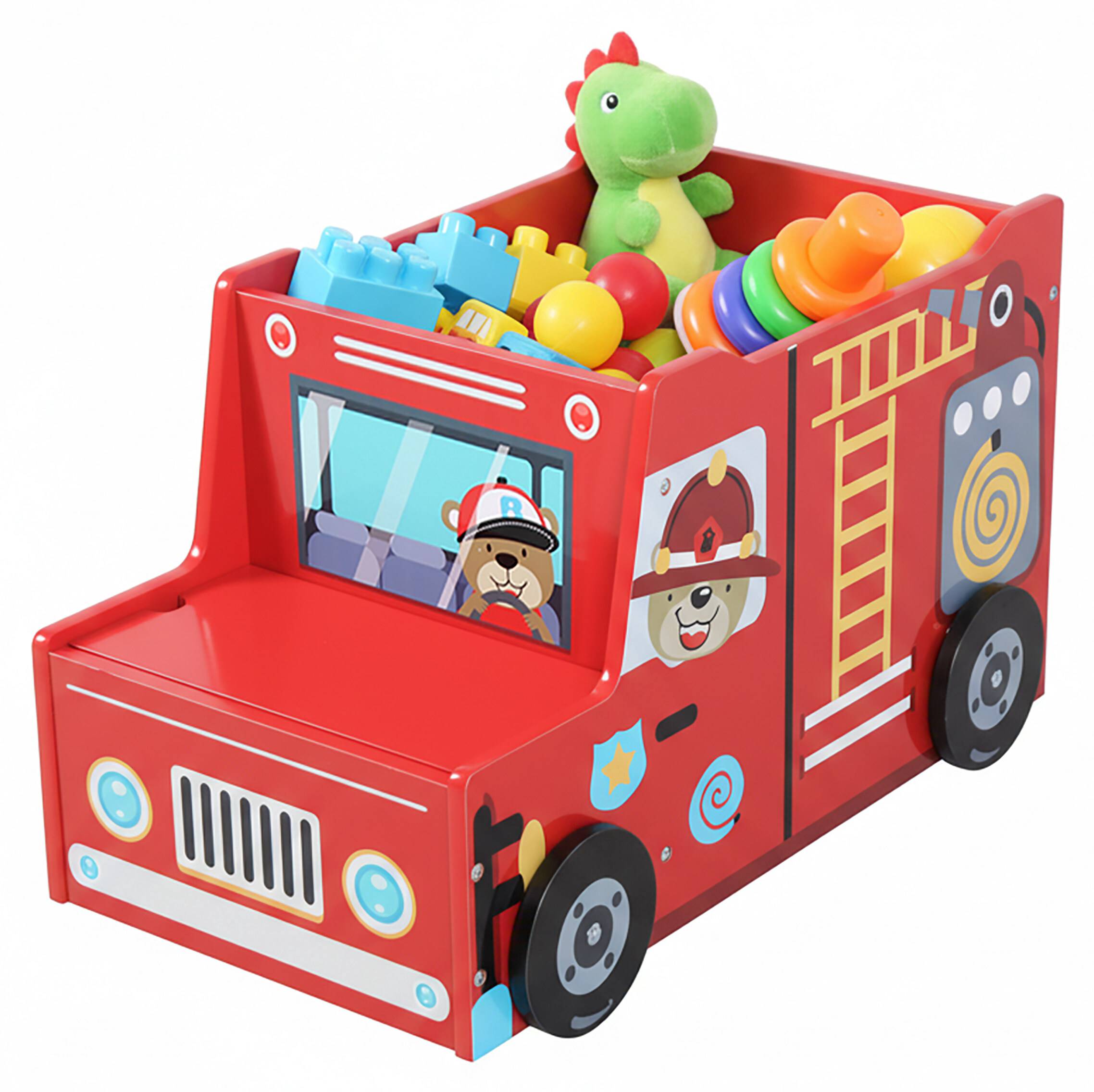 Coffre à Jouets La Tête Dans Les Étoiles - Rangement Enfant HOME DECO KIDS - 60x36.5x39 Cm