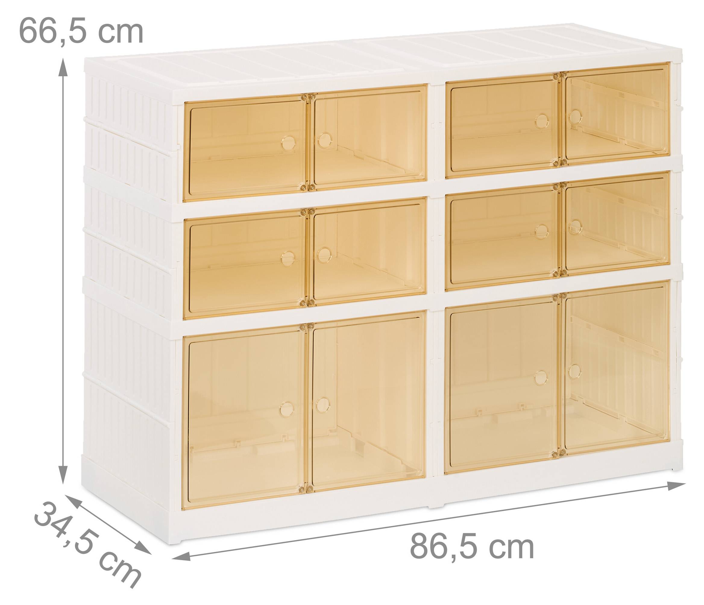 Relaxdays Foldable Shoe Cabinet, HBD
