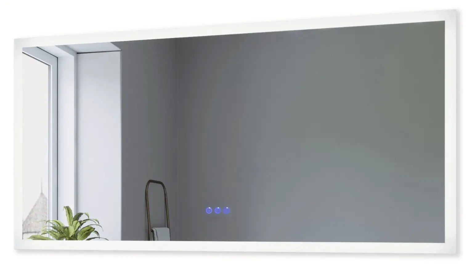 LED Gro脽er Touch Wandspiegel Badspiegel