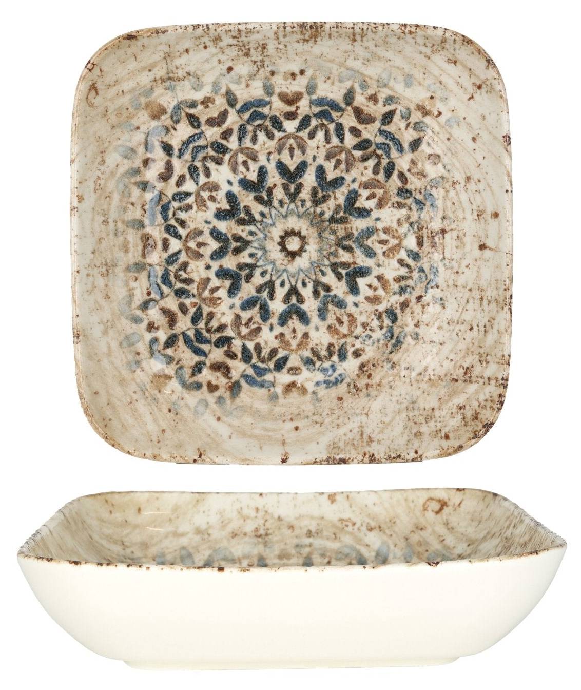 Rinart Servierschalen Set - 2x Porzellan Schalen 16x9cm Fade Design