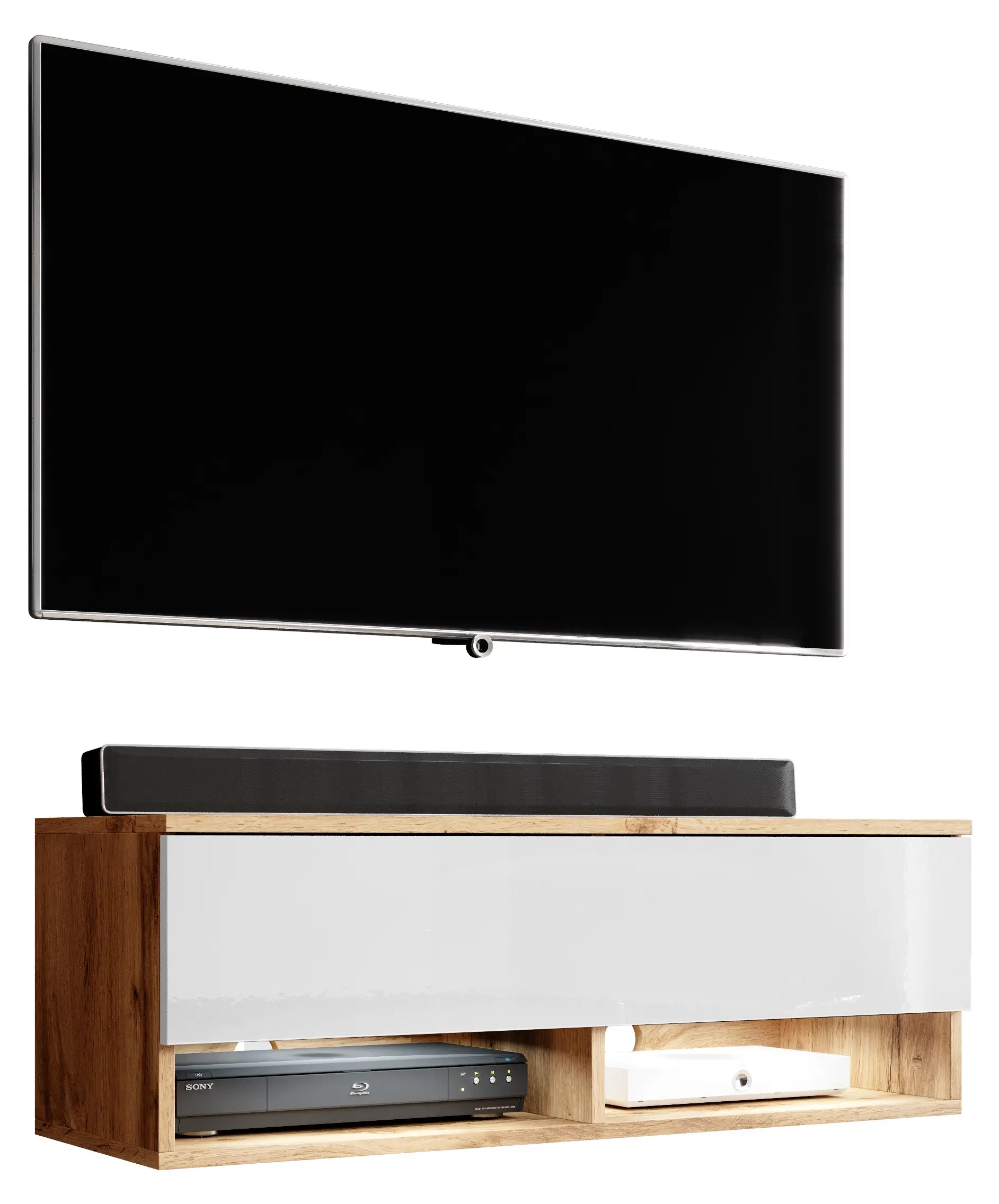 LED Alyx Wotan-Wei脽 mit 100cm TV-Schrank
