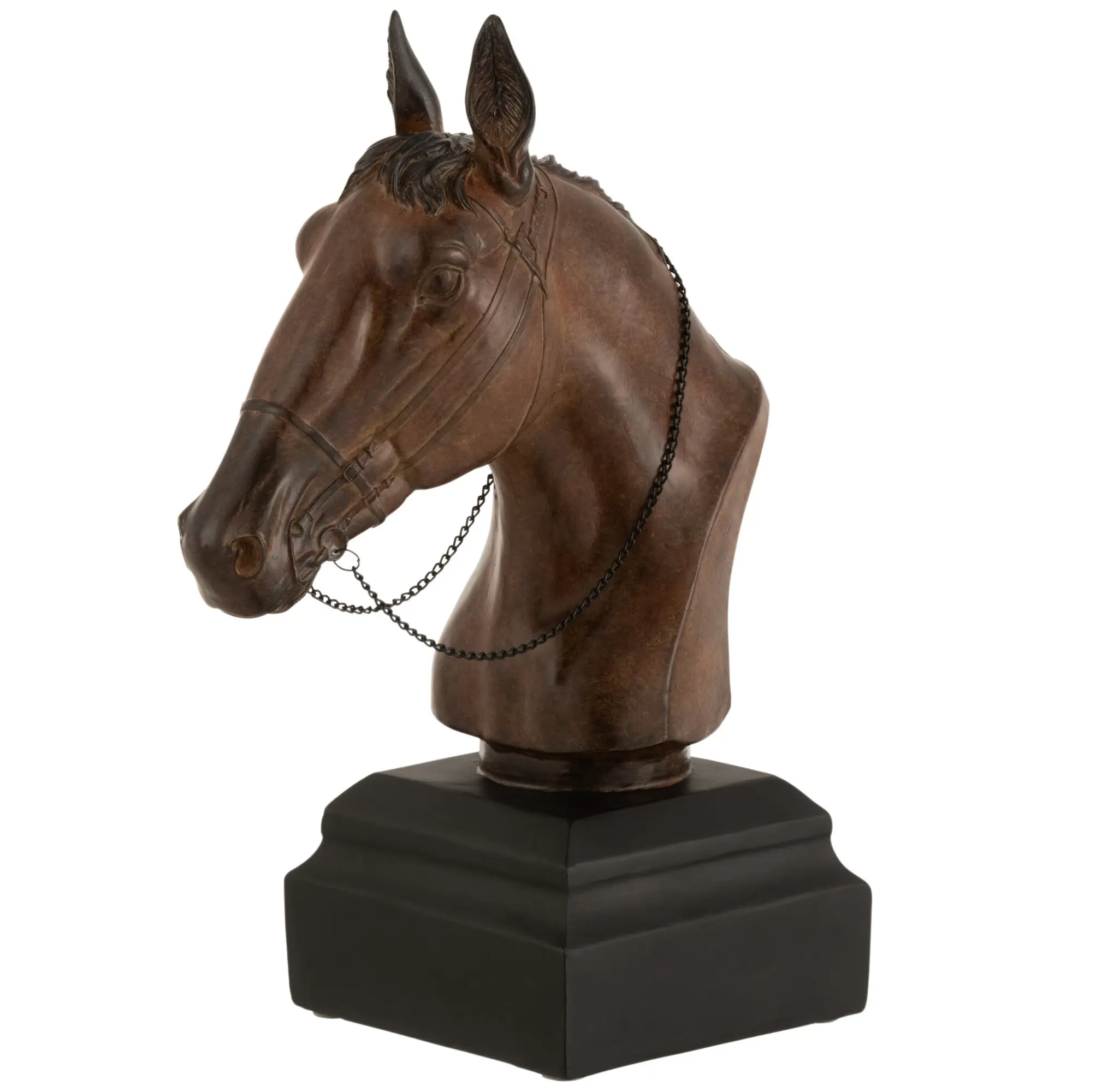 Elegante Pferdekopf Skulptur