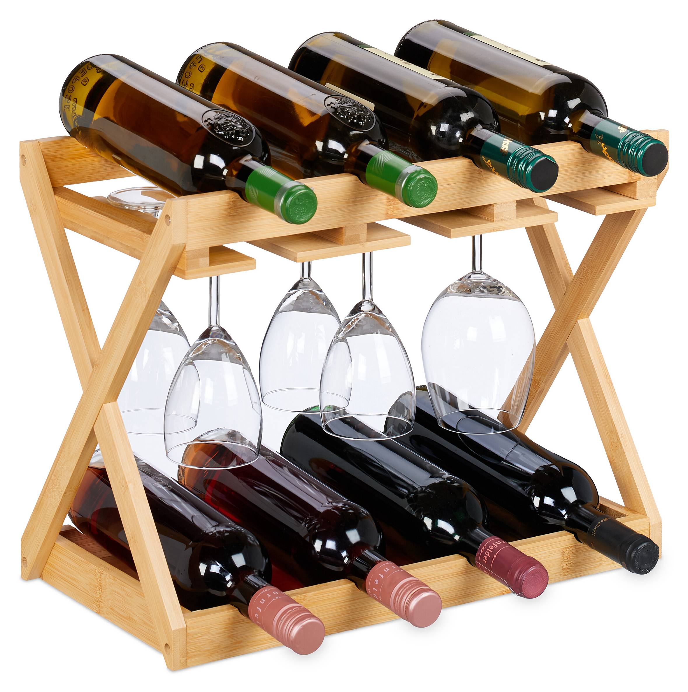 Casier à Vin Suspendu Borejle Métal 100 X 30 X 65 Cm Noir Effet Noyer En Casa 99058815
