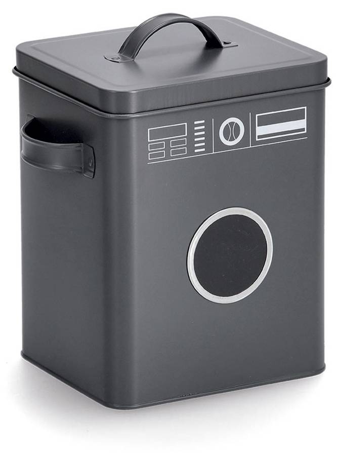 Waschpulver-Box, Metall, grau kaufen