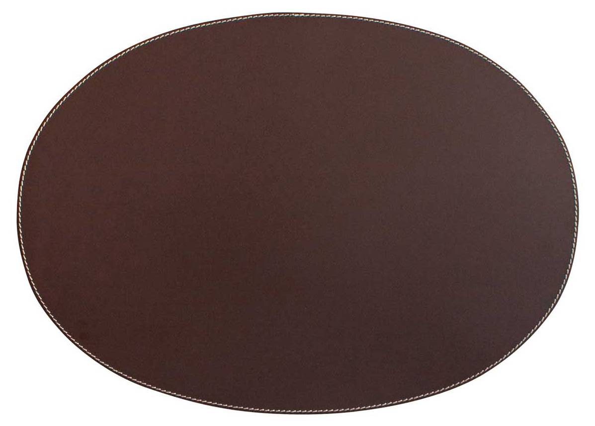 Leder Tischset KANON Oval Braun Kaufen Home24 leder-tischset-kanon-oval-braun-kaufen-home24