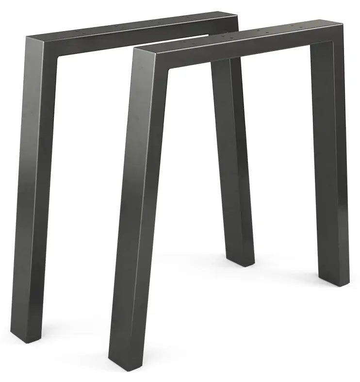 Tischkufen 鈥濴oft鈥? 72cm Schwarz U-Form | Tisch-Zubehör
