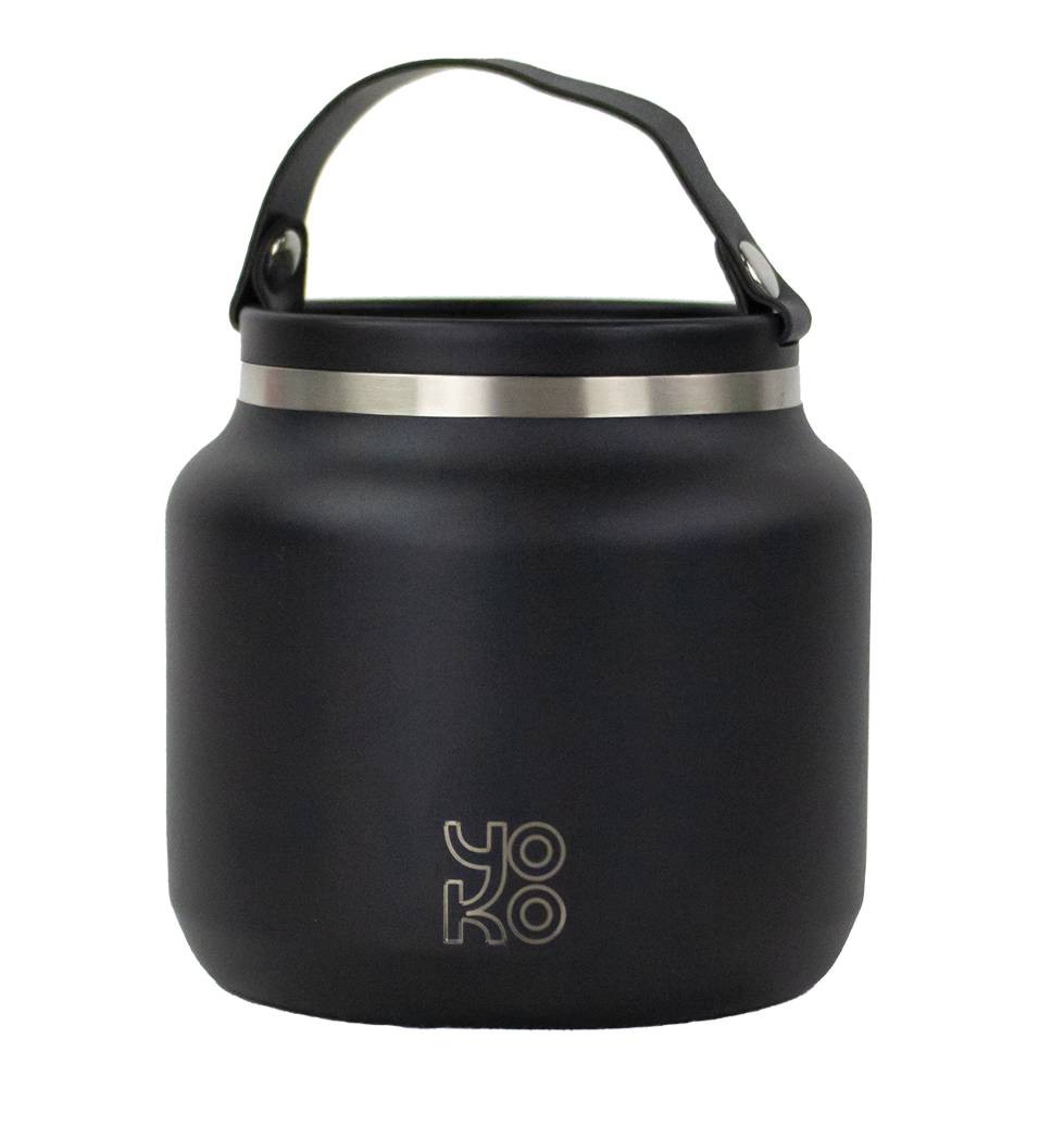 Lunchbox In Acciaio Inox Yeeco 304 – Contenitore Per Alimenti Nero – BPA Free E Portatile