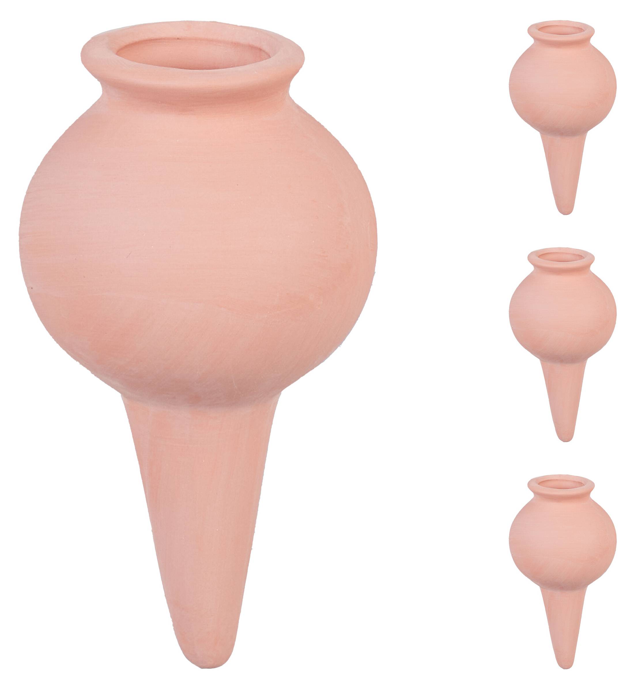 Boules D'arrosage Plantes Terre Cuite - 4 Pièces - Arrosage Automatique Lent - Jusqu'à 2 Semaines - Pour Pots Et Jardinières