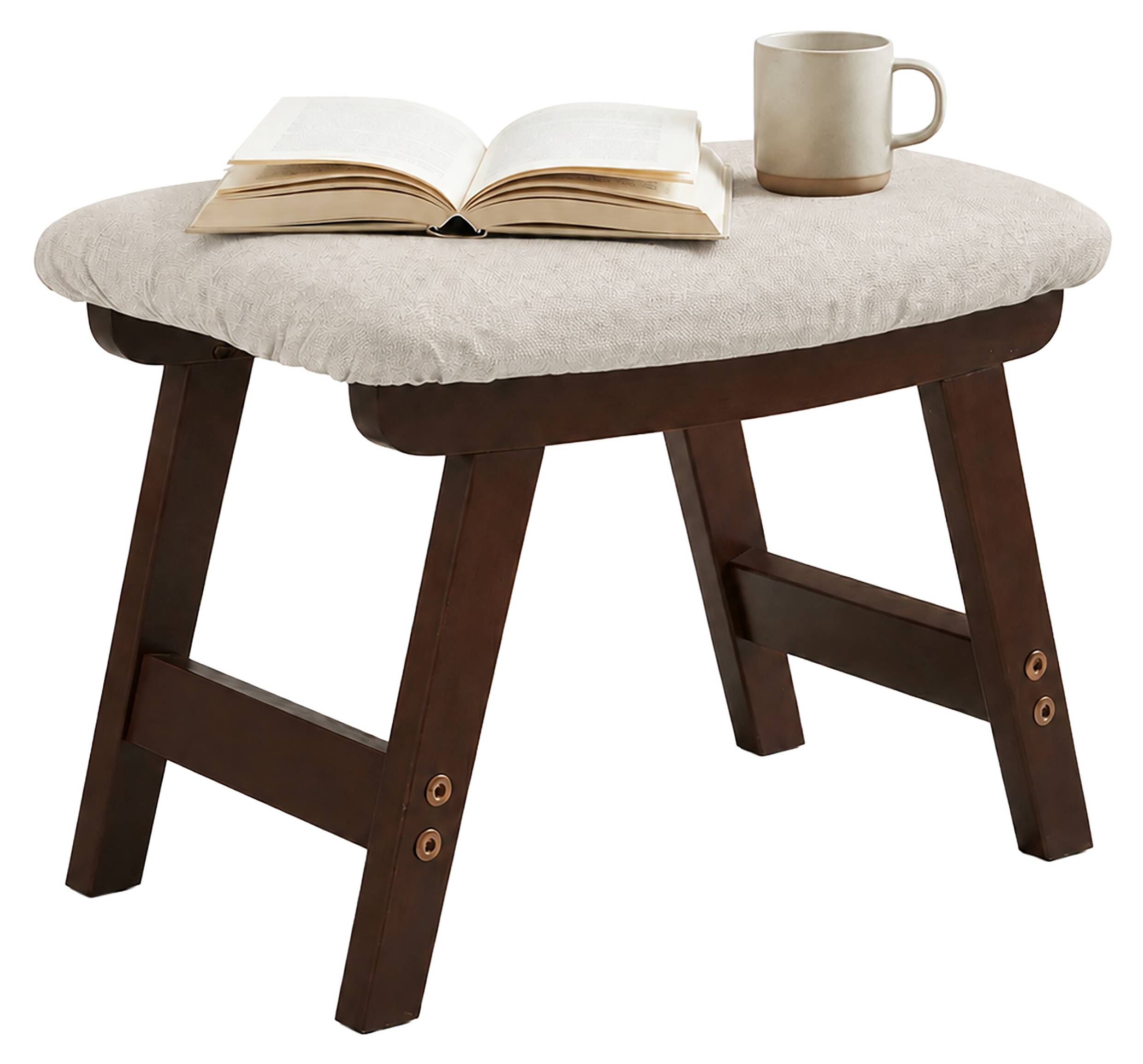 Fußhocker Holz & Stoff kaufen