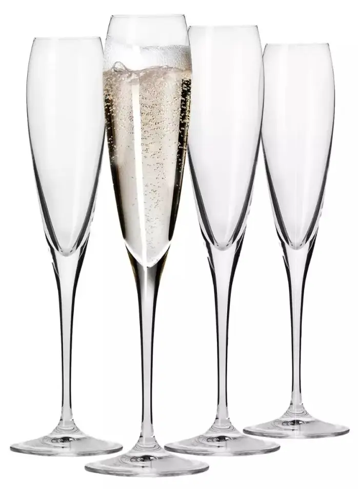 KROSNO Perla Sektgl盲ser, 4er-Set, 170 ml | Sektgläser & Champagnergläser