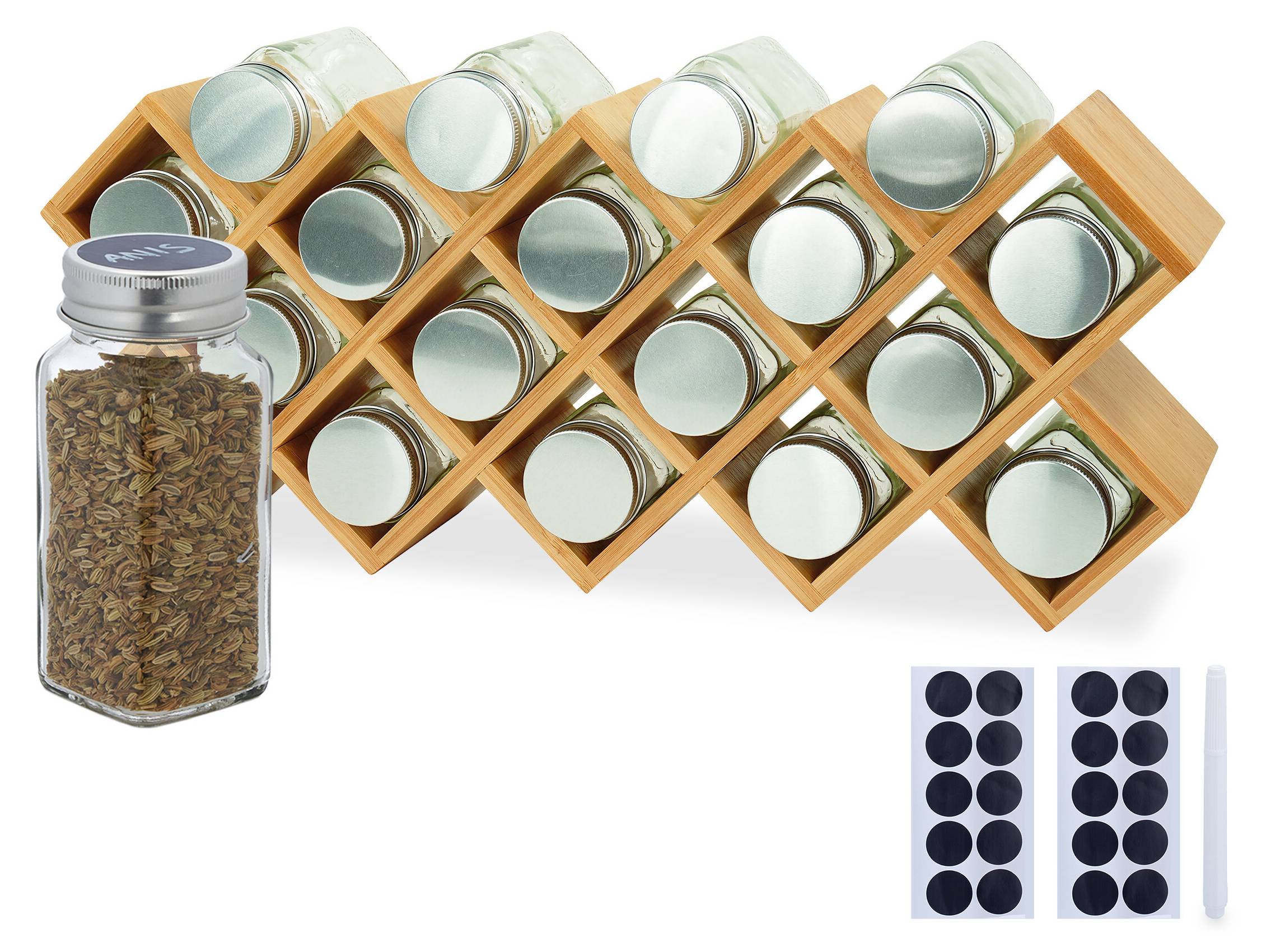 Étagère À Épices Extensible À 2 Étages De Cuisine Porte Épices Rotatif
