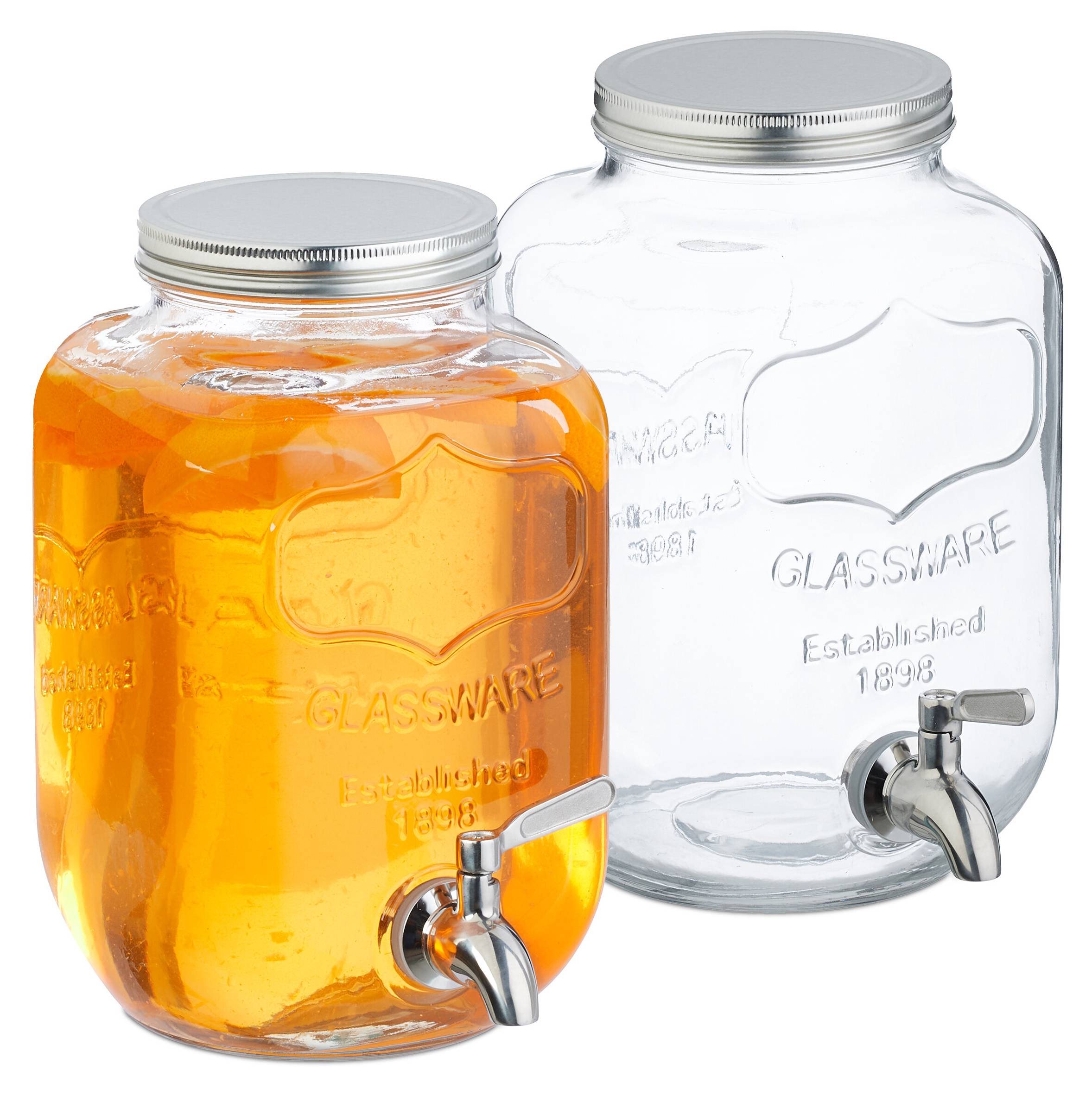 Nisorpa Isolierter Getränkespender 5,3 Gallonen (20 Liter) | 304 Edelstahl Innenbehälter | Für Camping & Party
