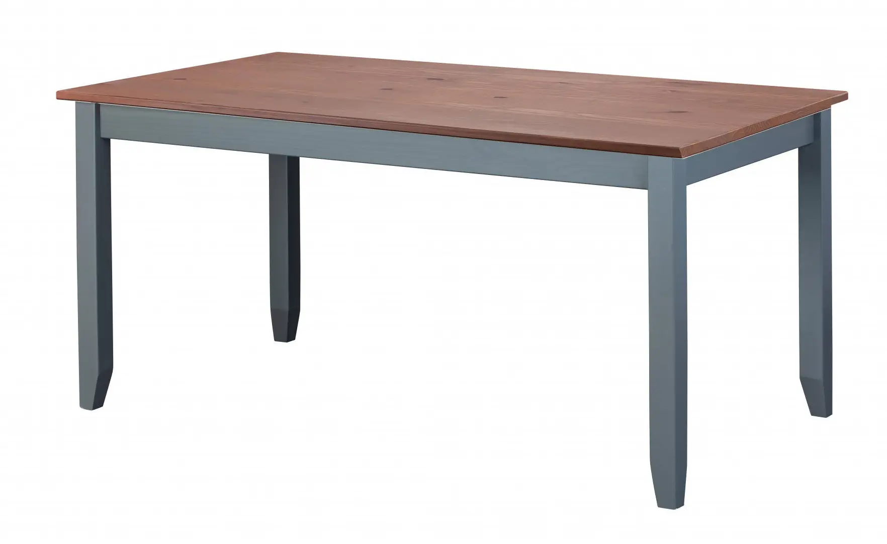 Tisch mit massivem Kiefernholz aus grau