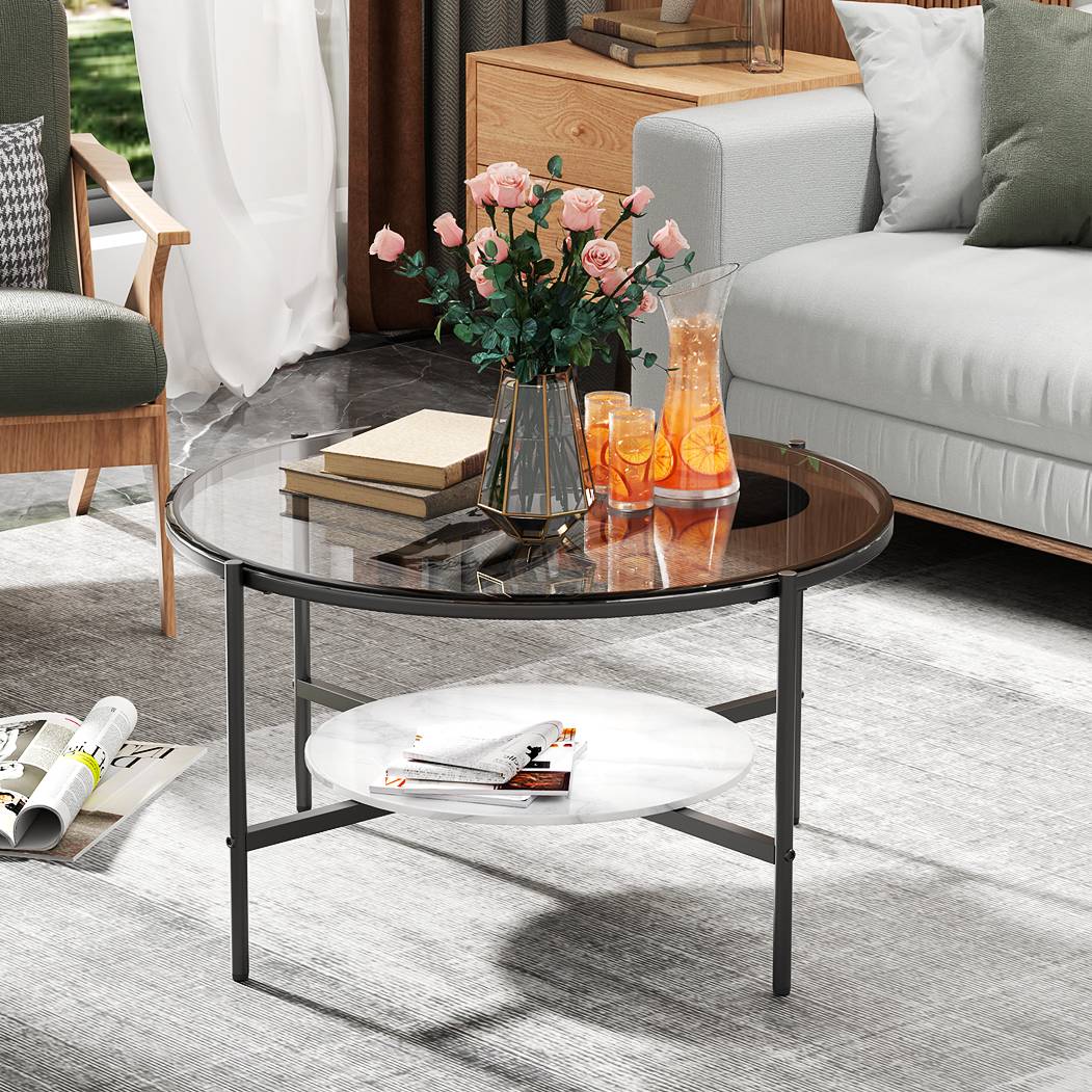 rund Couchtisch Glas kaufen