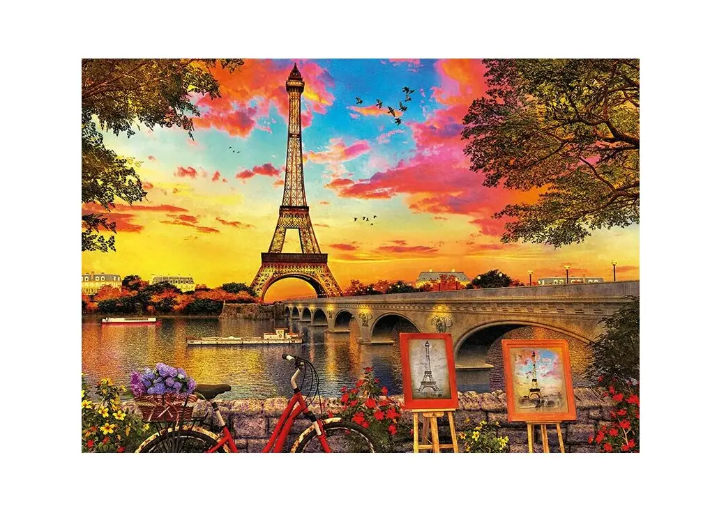 in Paris Sonnenuntergang Puzzle
