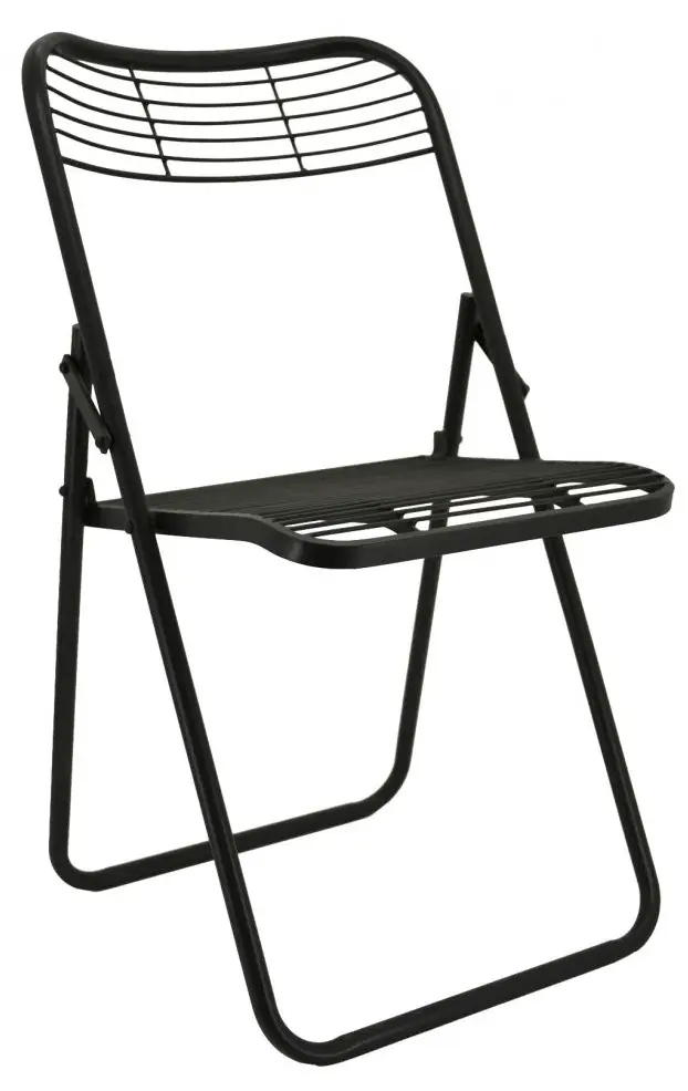 Klappbarer Stuhl gealtertem Metall aus