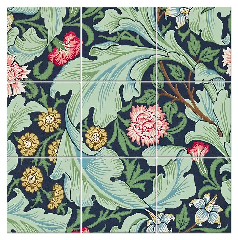 Wandbild Floral Wallpaper