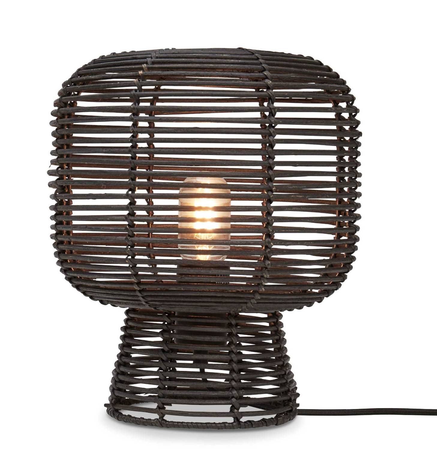 Lightbox Tischlampe Im Nature Style – Dekorative Beton/Seil Lampe Mit Kabelschalter, 12 Cm Hoch