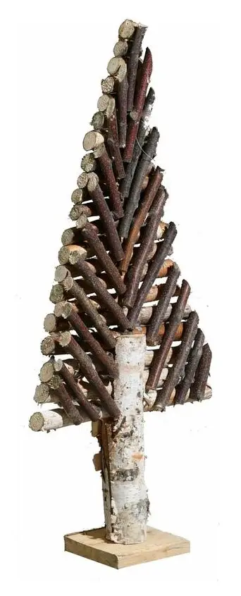 Dekorativer Weihnachtsbaum aus Birkenhol | Deko-Objekte