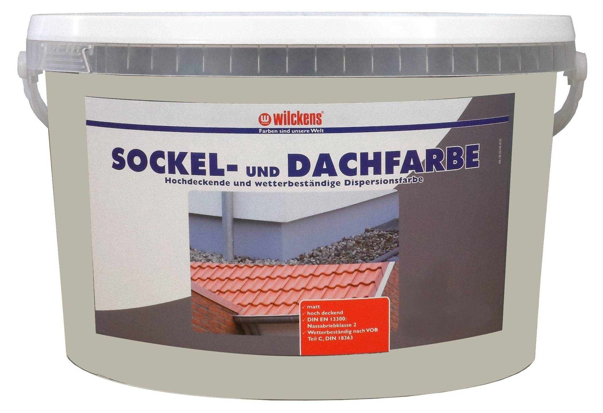 Dachfarbe Schwarz 7 kg Fassadenfarbe Sockelfarbe RAL Farbe Nano Polymermembran