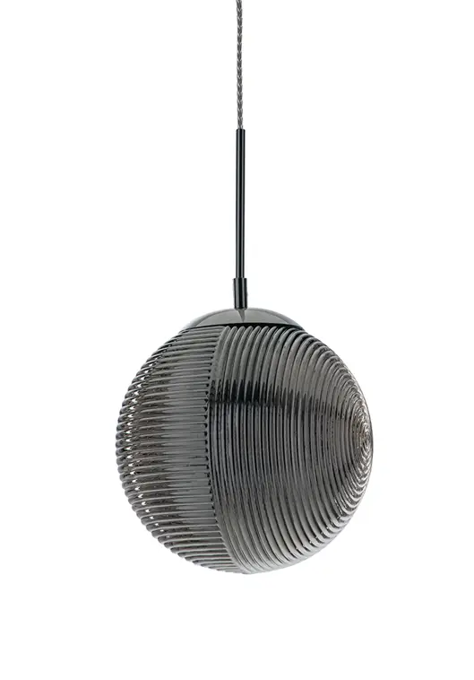 Grau LED Rauchglas Pendelleuchte 脴25cm