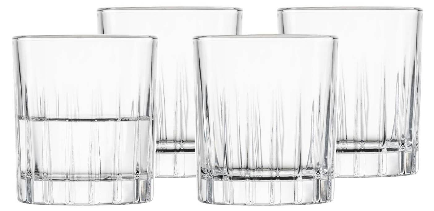 Schnapsgläser 4er Set AC/DC Black Ice – 10,5 Cm Hoch, Robustes Glas, Mit 4 Verschiedenen Band-Motiven