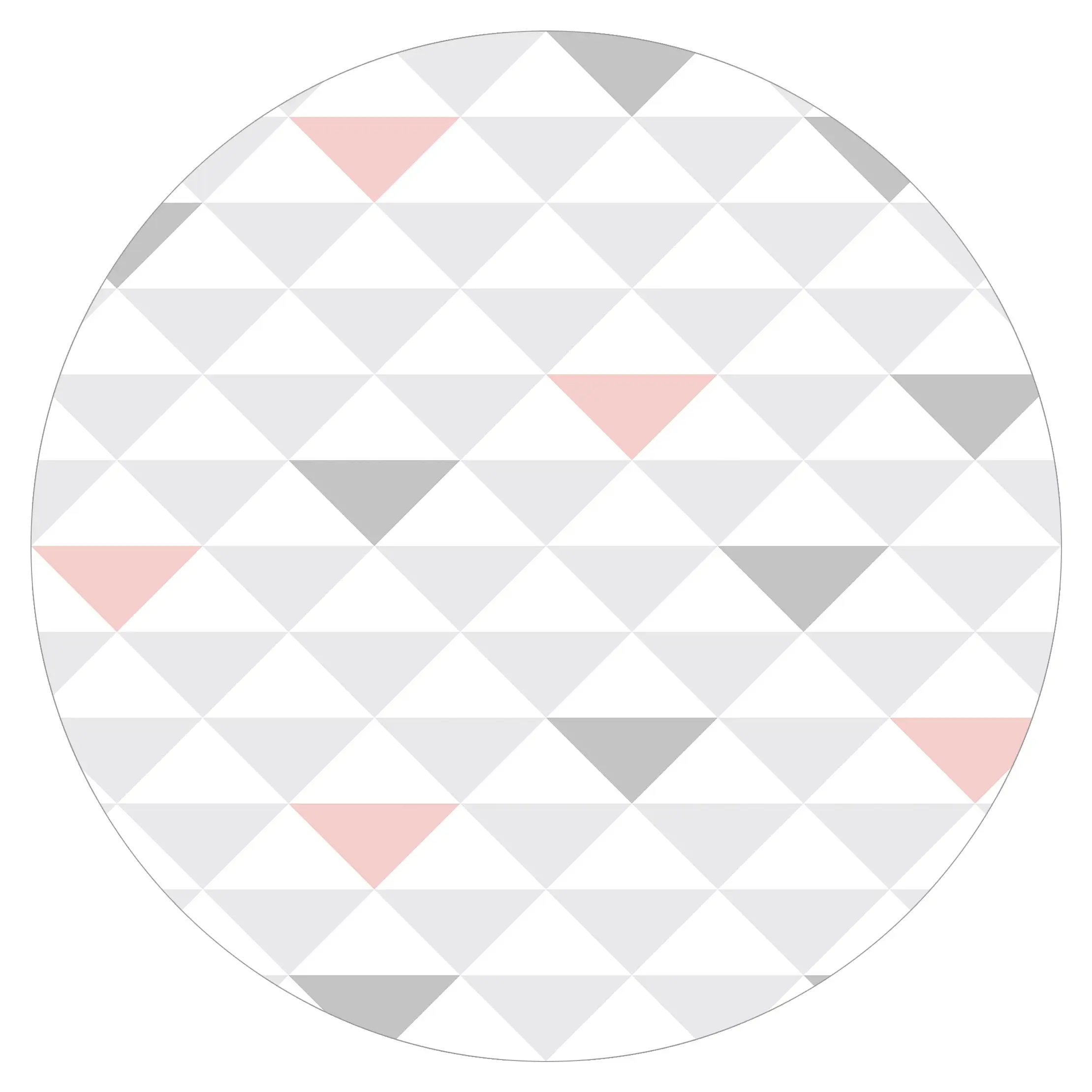 Rosa Wei脽 No.YK65 Dreiecke Grau