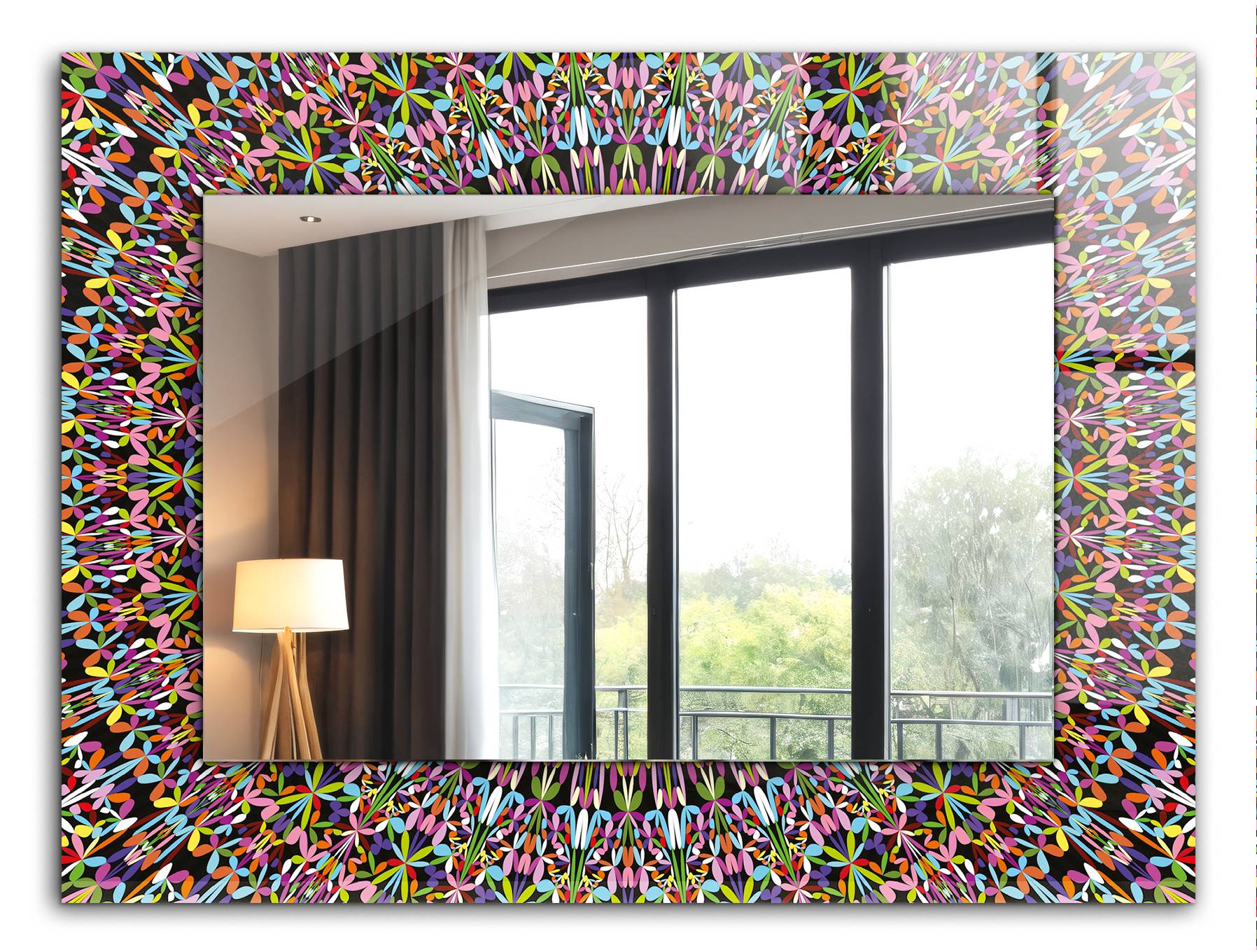 Boho Duschvorhang Mit Blumenmuster – 180x180 Cm, Wasserdichtes Polyester, Inkl. 12 Haken, Vintage-Design